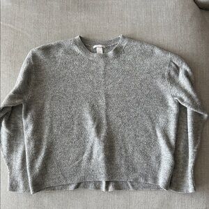 H&M Heather Gray Women's Crew Neck Sweater
